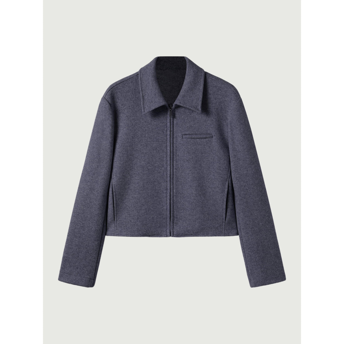 Full-Zip Cropped Jacket