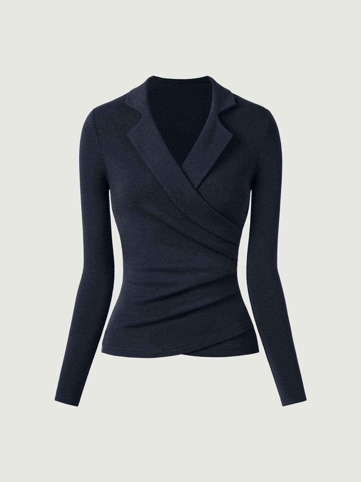 Collared Surplice Top