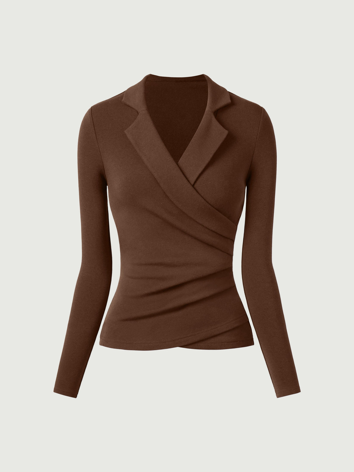 Collared Surplice Top