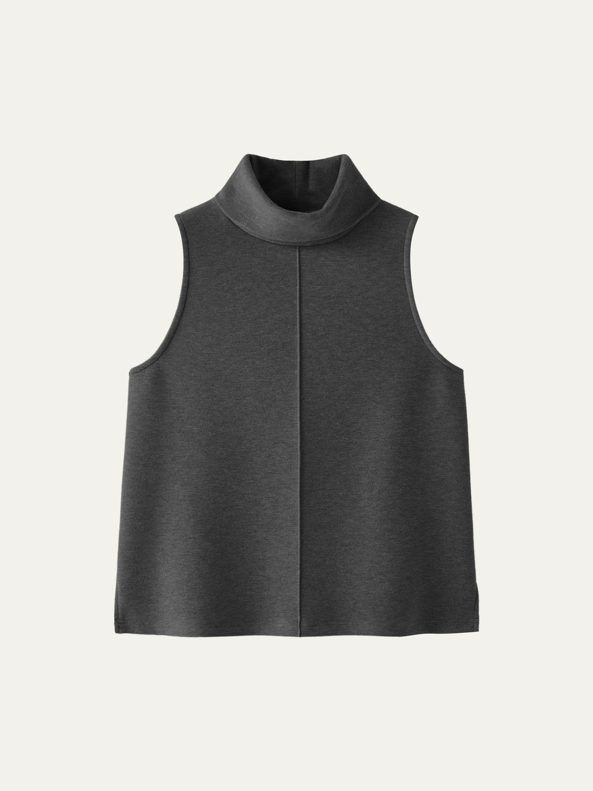 Turtle Neck Split Hem Top