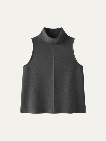 Turtle Neck Split Hem Top