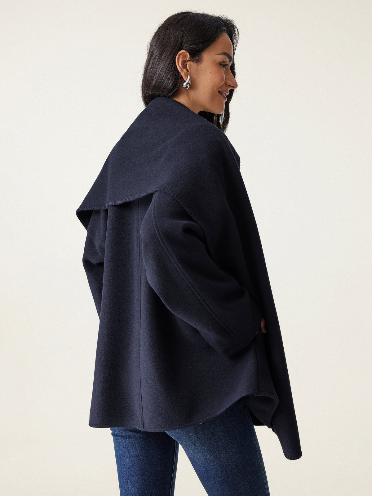 Oversized Scarf Jacket
