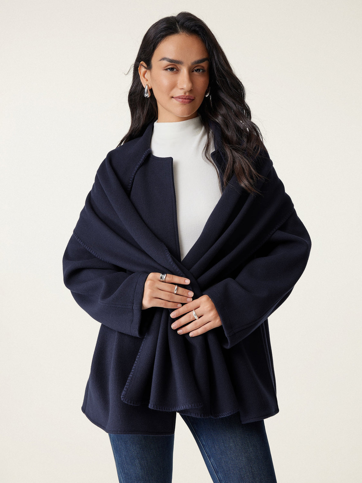 Oversized Scarf Jacket