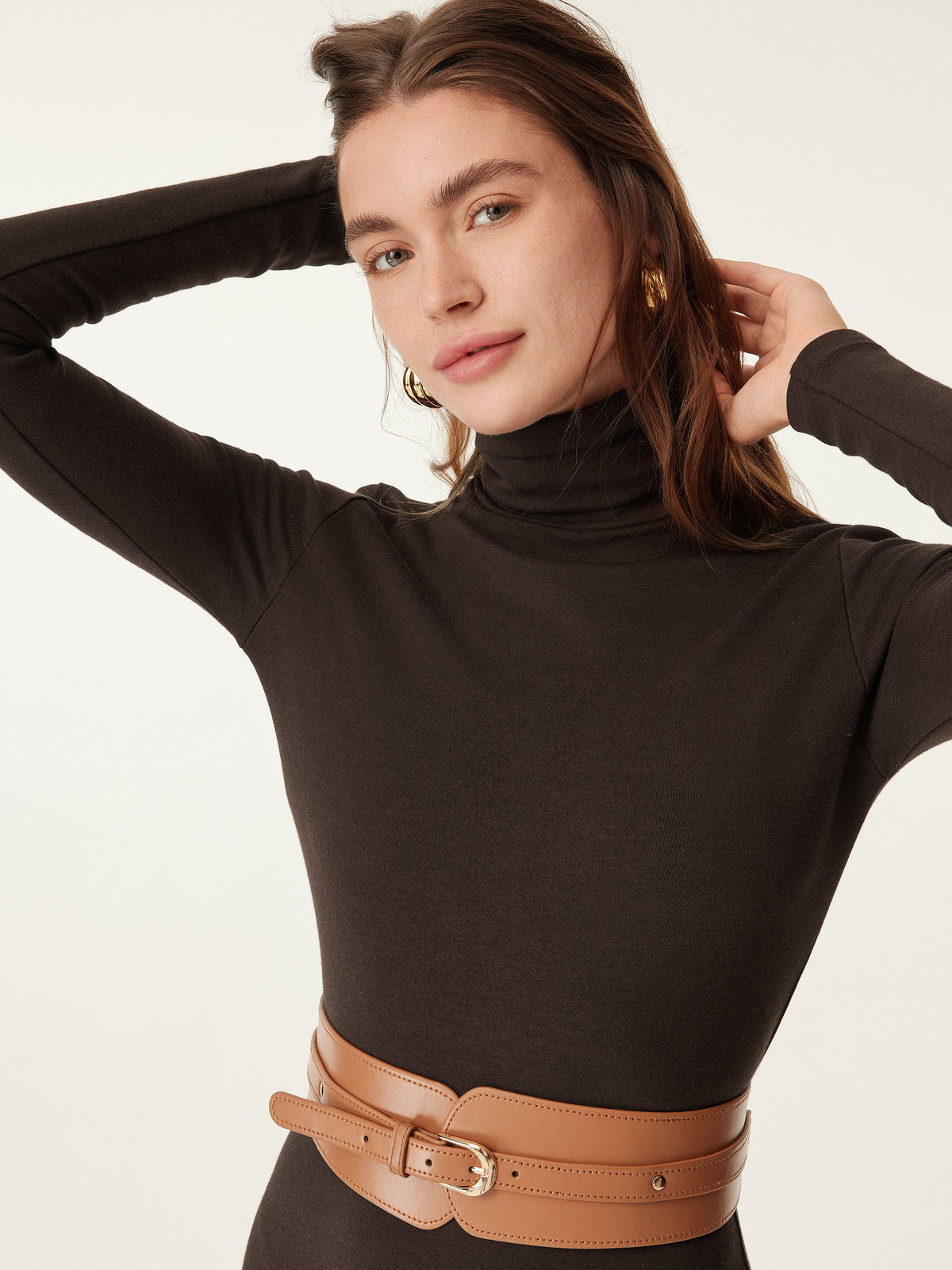 MaxWarm Turtleneck Midi Dress