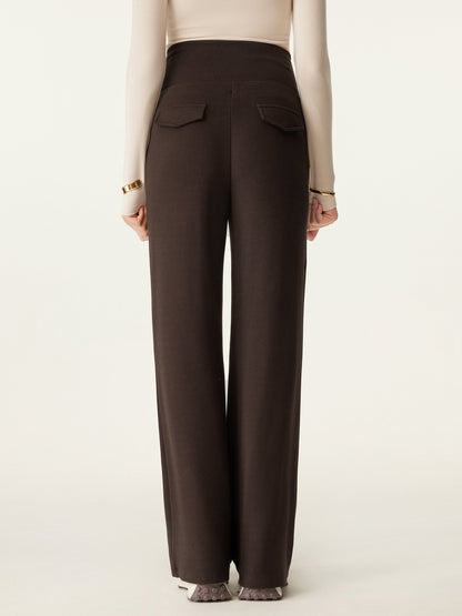 Tummy Warmer Pin-Tuck Pant