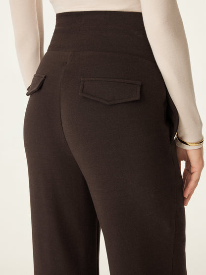 Tummy Warmer Pin-Tuck Pant