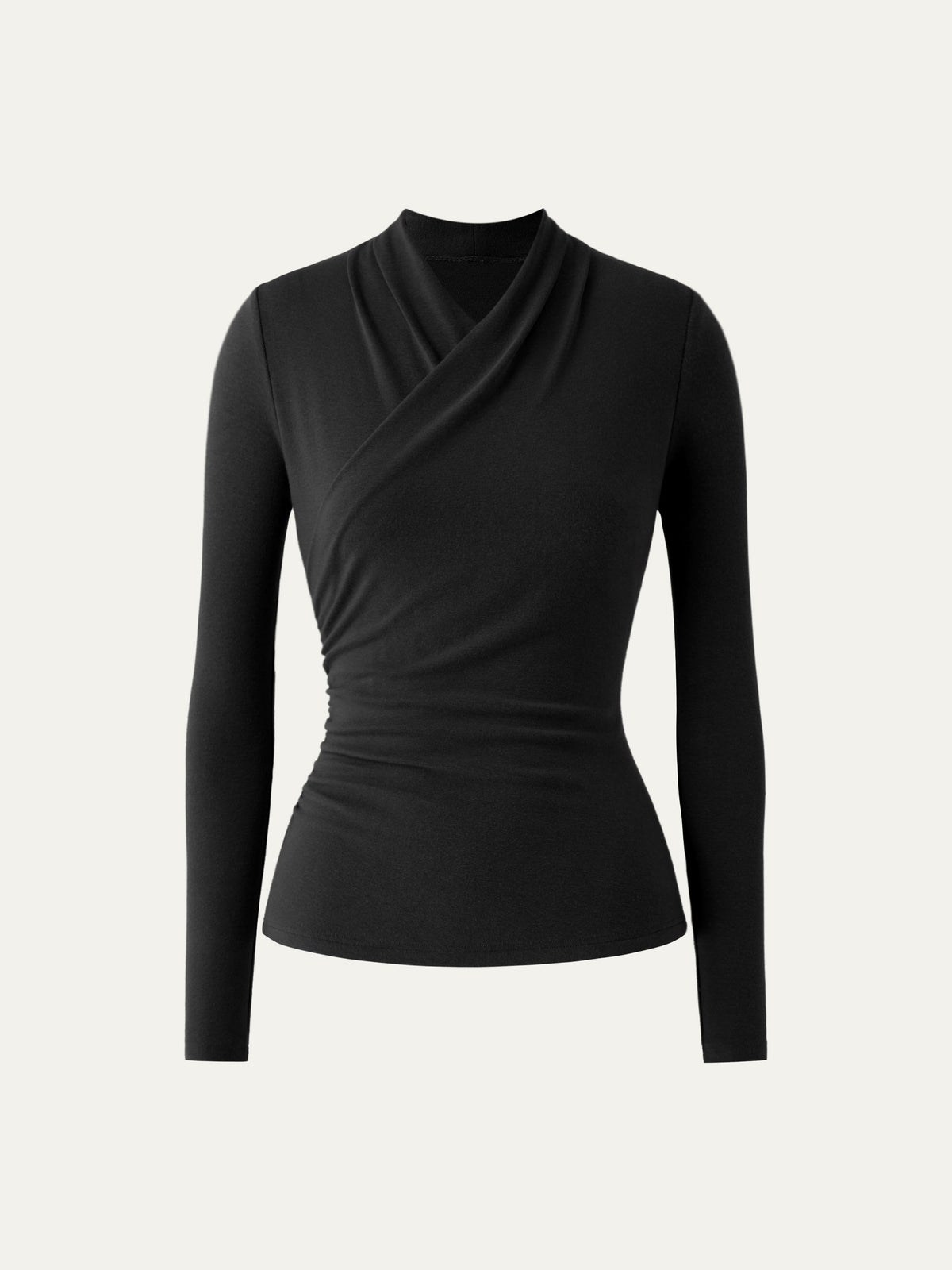 2Pcs Set Surplice Long Sleeve Top