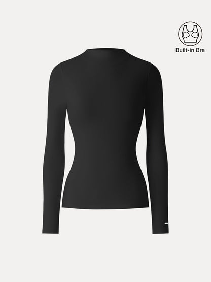 MaxWarm Brushed Mockneck Long Sleeve Brami