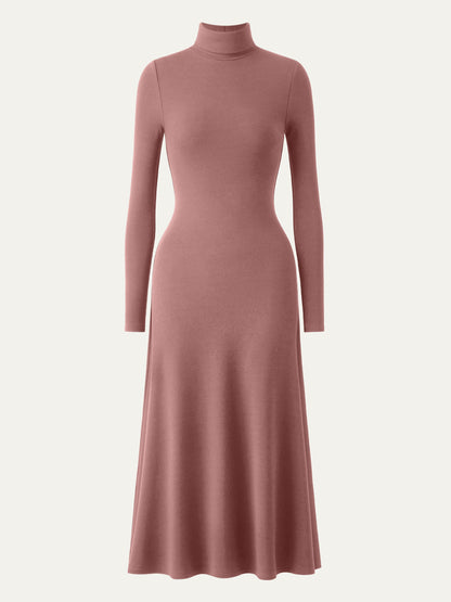 MaxWarm Turtleneck Midi Dress