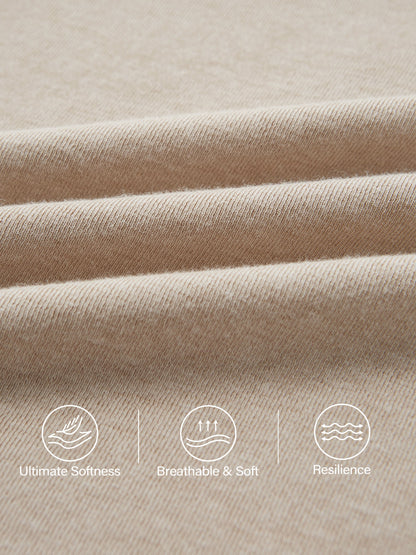 Light Warm Slanted Mockneck Ruched Brami