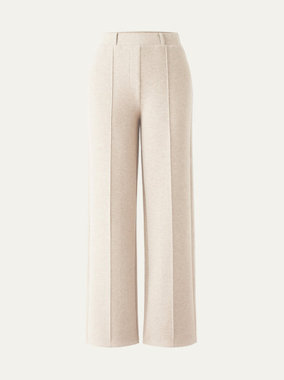 High Waisted Straight Leg Pull On Pant