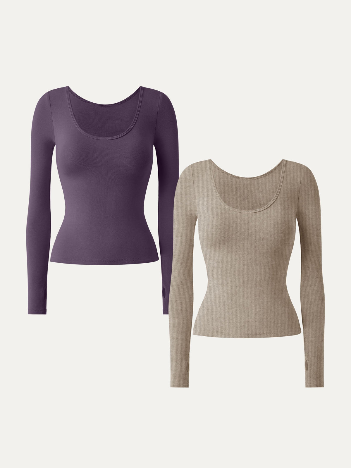 Essential Lyocell Cashmere Multi-Wear Long Sleeve Top with Thumbholes