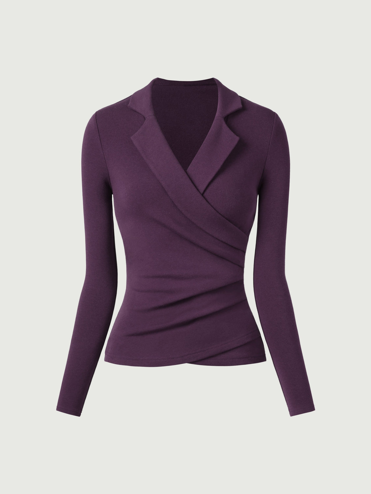 Collared Surplice Top