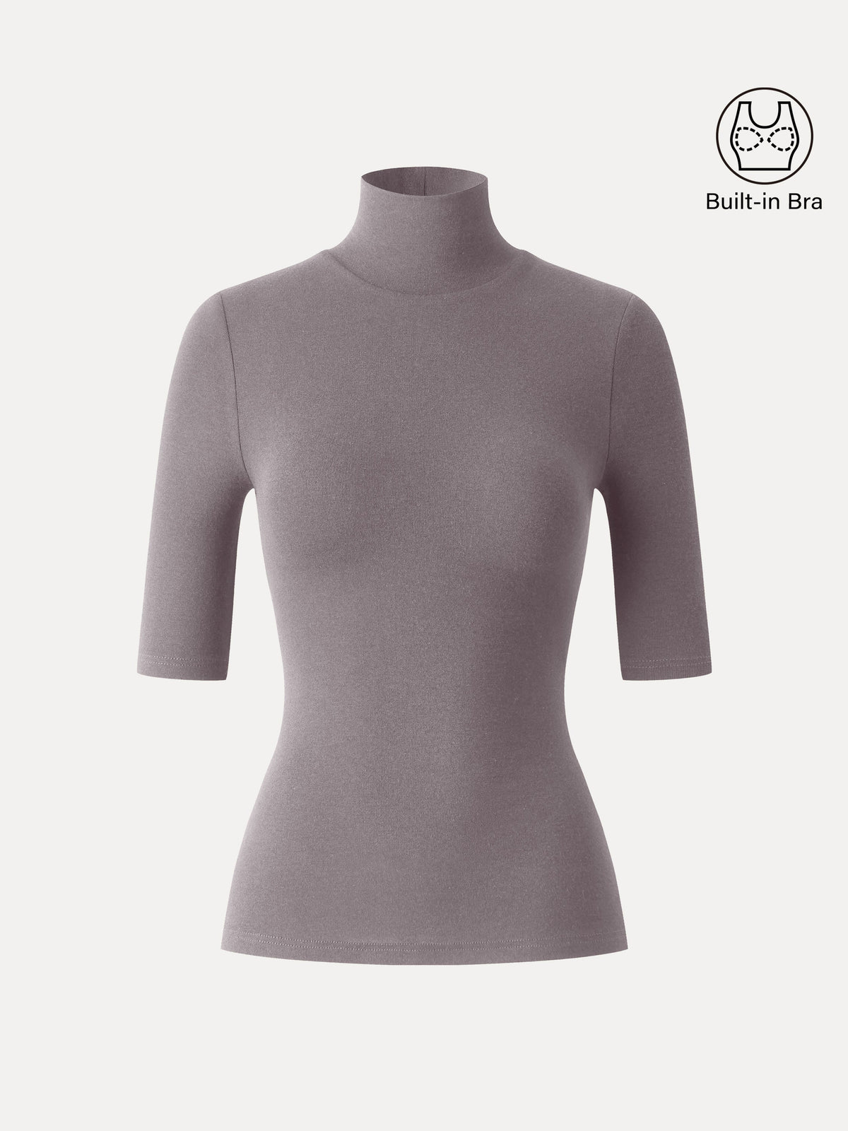 Essential Turtleneck Elbow Length Sleeve Brami