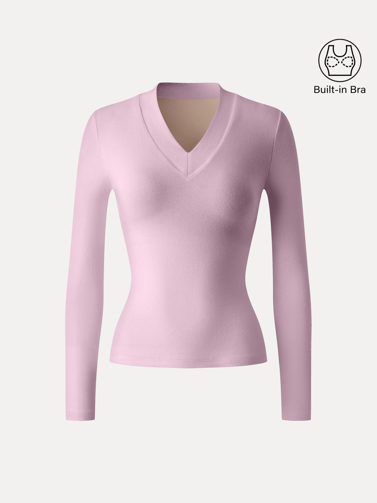 Essential V-neck Wide Binding Slimming Brami Top