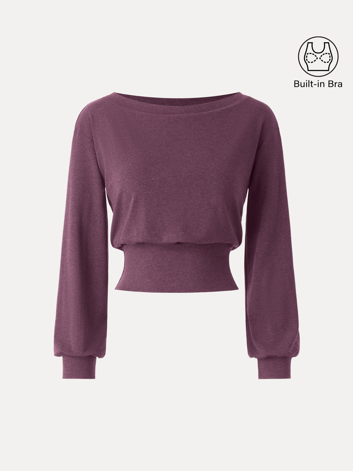 Non-Itchy Wool Blend Boatneck Brami