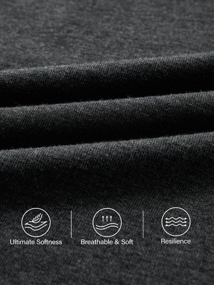 Stretch Cotton V-Neck Long Sleeve Brami Top