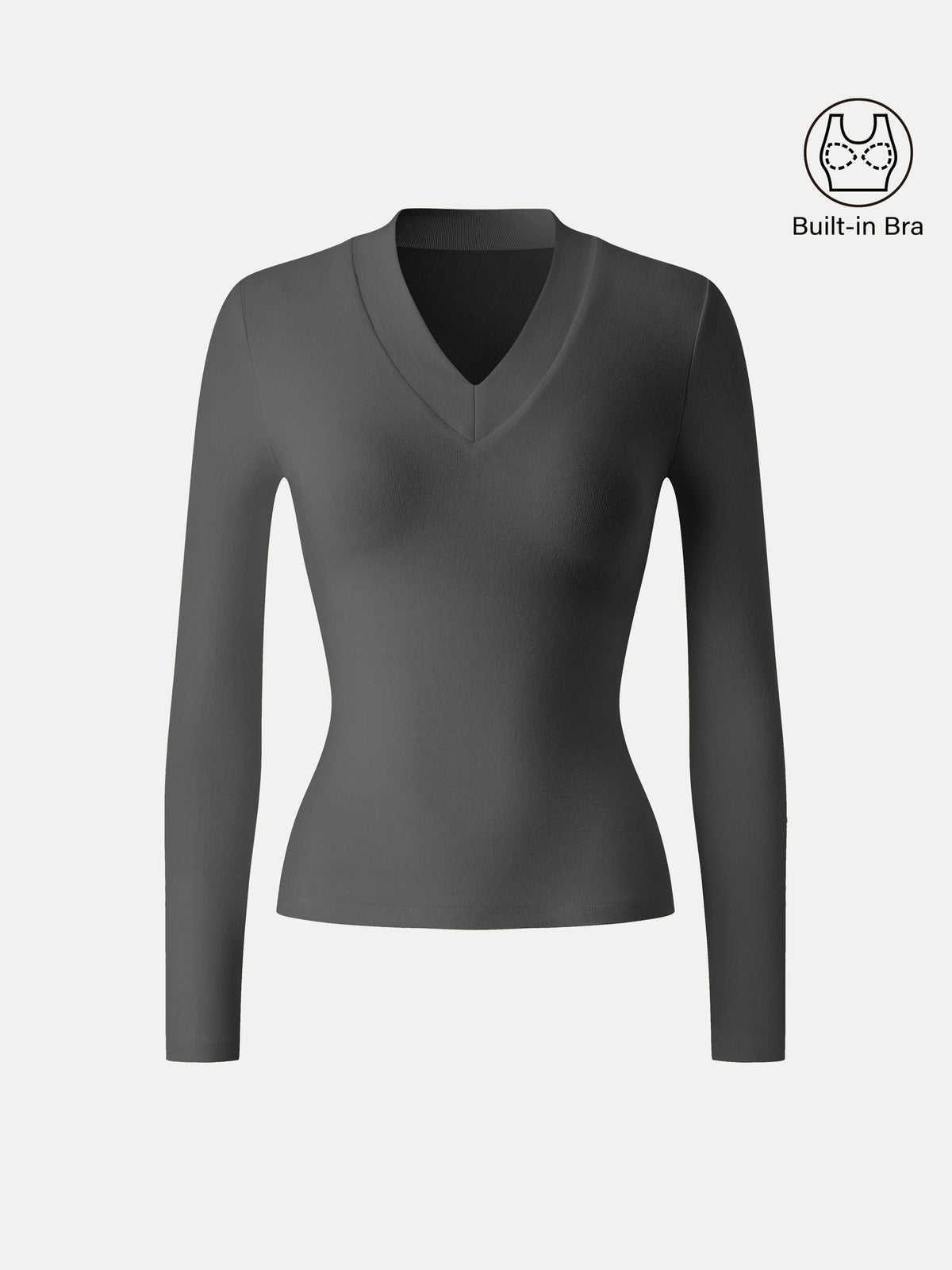 Essential V-neck Wide Binding Slimming Brami Top