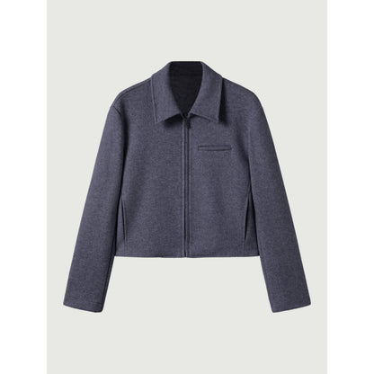 Full-Zip Cropped Jacket