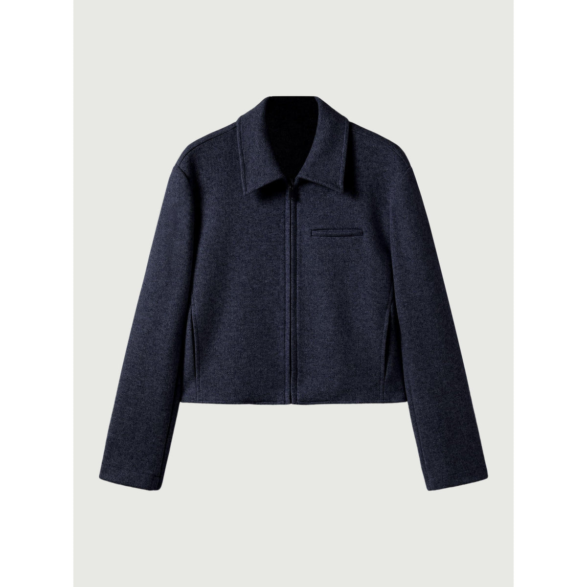 Full-Zip Cropped Jacket