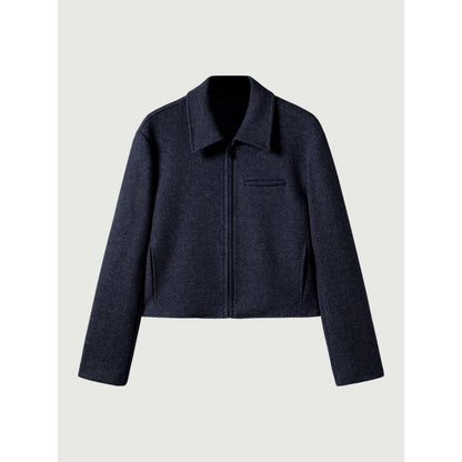 Full-Zip Cropped Jacket
